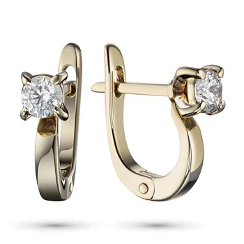 

Earrings in yellow gold with diamonds