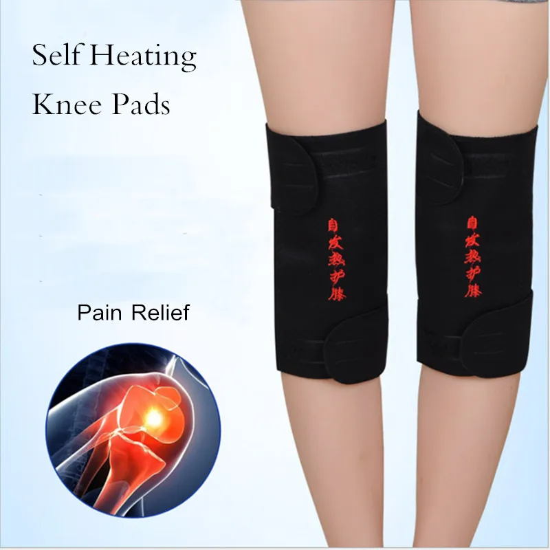 

1 Pair Knee Brace Pads Tourmaline self-heating magnetic therapy Knee Protective Warm For Pain Relief Arthritis Injury Recovery