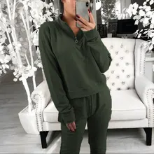 Комплект из 2 предметов для активного отдыха, женский спортивный костюм, Осень-зима, толстовка с длинным рукавом, спортивные штаны, штаны-шаровары, повседневные штаны для бега