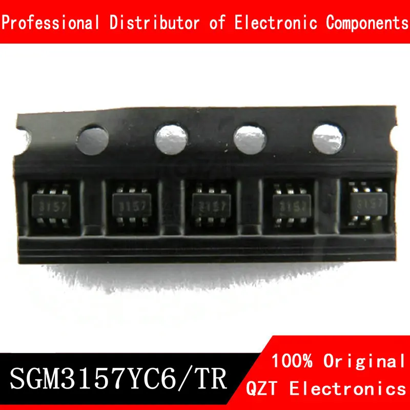 10pcs SGM3157YC6/TR SGM3157YC6 3157 SGM3157 SC70-6  New original 200 1000 3000pcs sgm3157yc6 sgm3157 sc70 6 silk screen 3157 sot23 6 analog switch chip