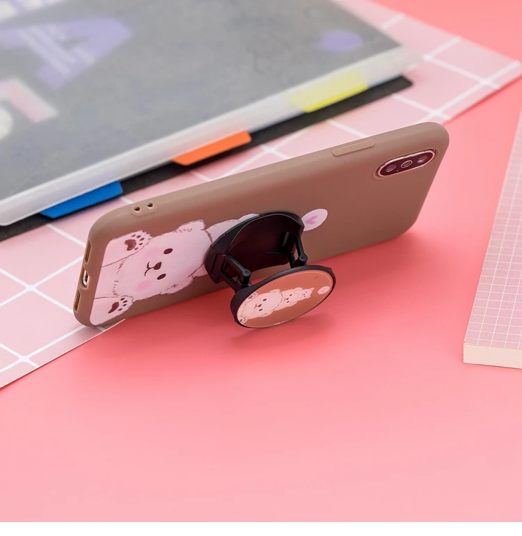 Чехол для Xiaomi Redmi Note 5 6 Pro K20, милая складывающаяся подставка, чехол-держатель для Red mi 7A 6A 7 mi 9T Pocophone F1, мягкий чехол из ТПУ