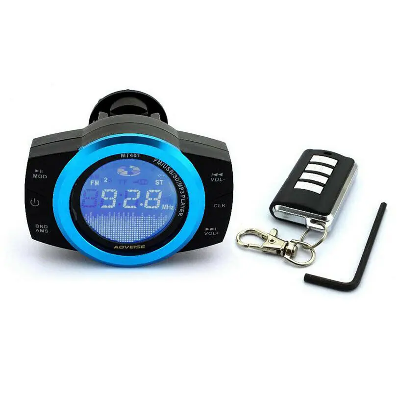 ABS мотоцикл аудио стерео колонки MP3 FM/TF/USB звуковая система 12 в водонепроницаемый