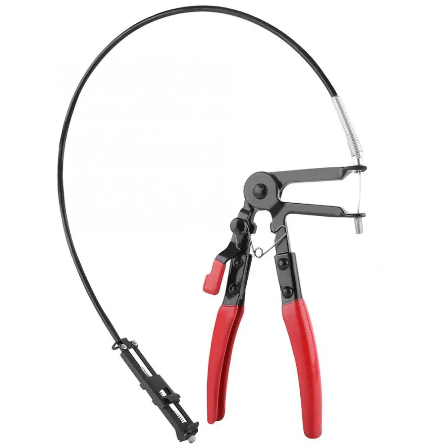 

Hot Sell High Quality Long Reach Flexible Hose Clamp Pliers Clamp Clip Band Ratcheting Removal Pliers Tool motorcycle tools