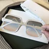 Famous Brand Design Women Sunglasses Luxury Glasses Lady Square Sunglass Woman 2022 Gradient Pink Blue Lens Men Eyeglasses ► Photo 3/6