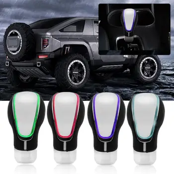 

New Touch Activated Sensor 7 Colors RGB LED Light USB Charge Car Gear Shift Lever Knob Car Styling