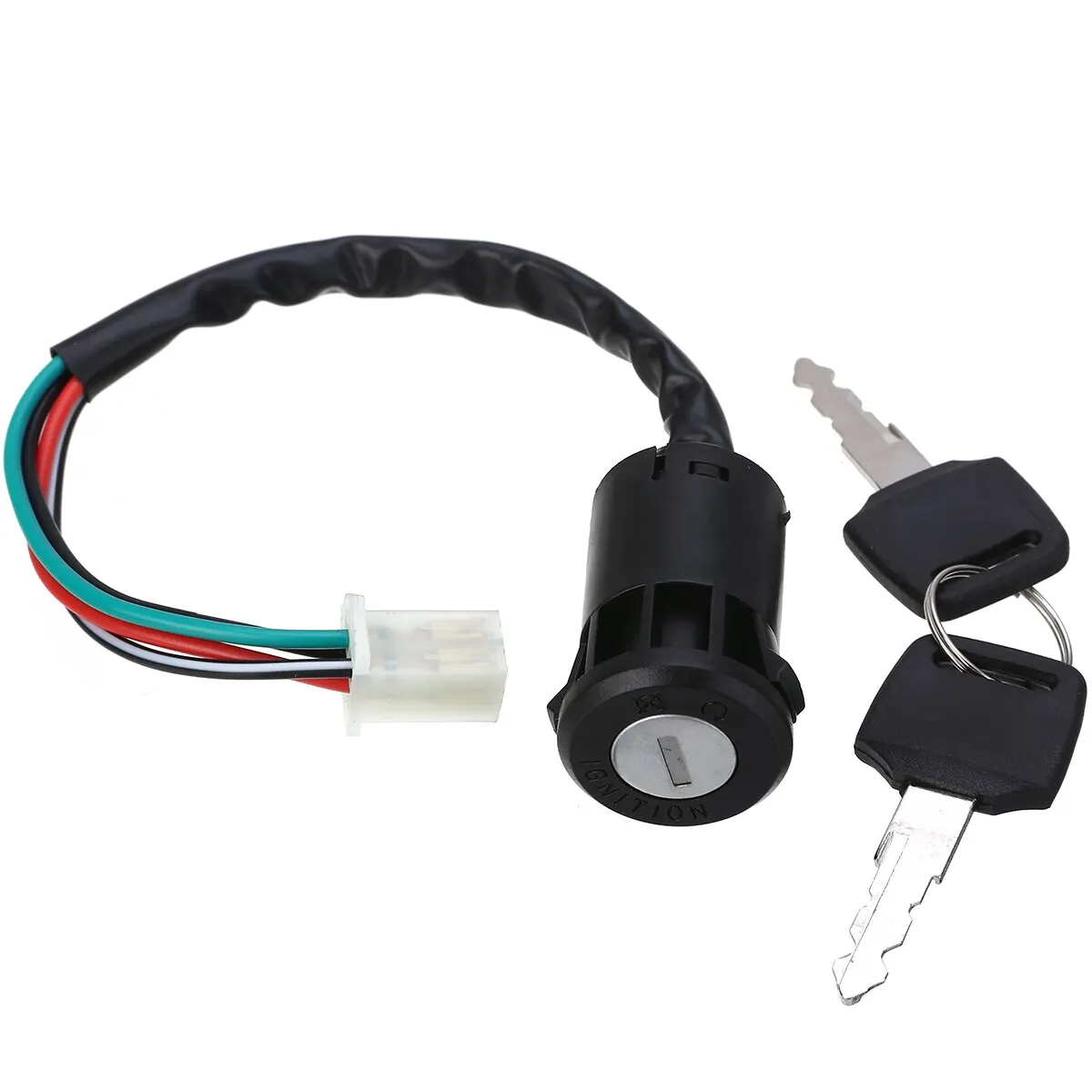 For110cc 125cc 140cc Motorcycle 4 Pin ON OFF Ignition Key Switch Electric Door Lock Pit Dirt Quad Bike Accessories Mayitr