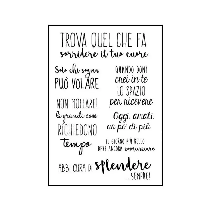 203F Alfabeto Italiano Fai Da Te Silicone Trasparente Timbro Aderente Sigillo Scrapbook Goffratura Album Decor Craft