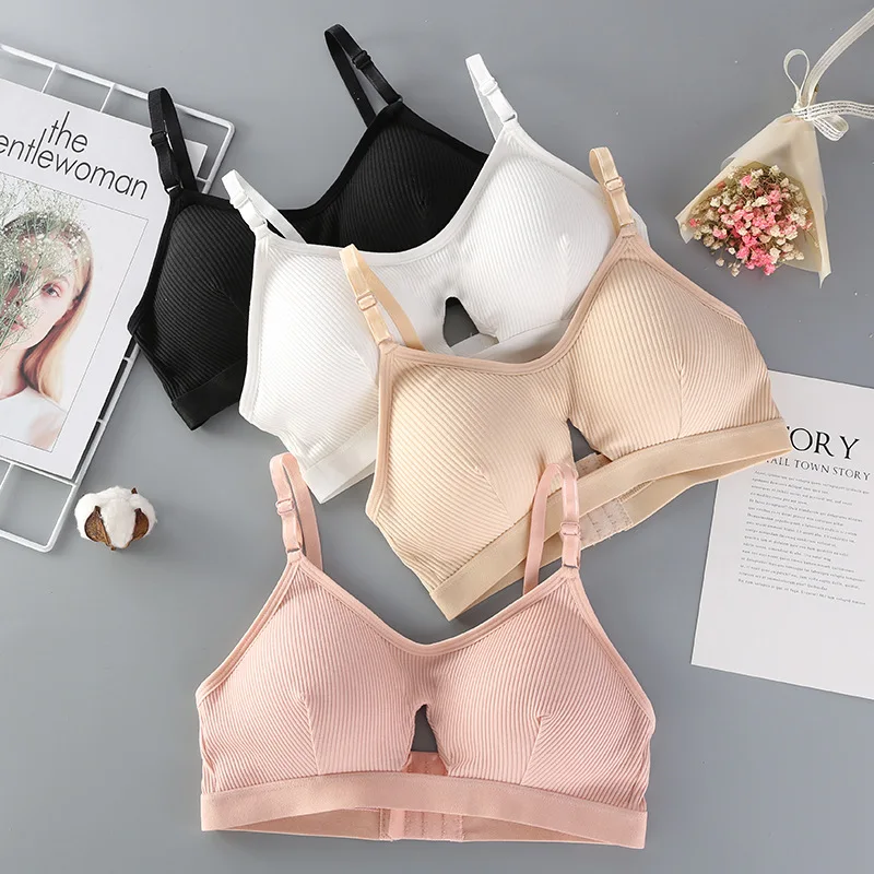 Cotton Wrapped Bra Wireless Paded Adjustable Underwear Push-up Comfortable Bralette Soft Seamless Lingerie Corset Soutien Gorge | Женская