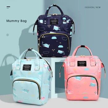 

Mummy Bag Double Shoulders Bags Mother Milk Bottle Bag Multifunctional Backpack Baby Bag Oxford Travel Backpack Baby Care Wetbag