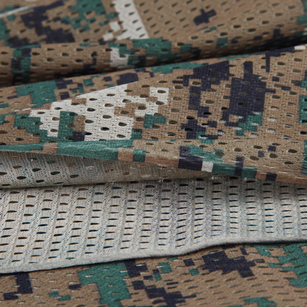 Дышащий разноцветный Камуфляжный сетчатый шарф в стиле джунглей|Шарфы| |