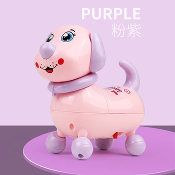 

New 2020 Interactive Fun electronic toy music singing walking traction rope electric toy dog pet for kids children baby gifts