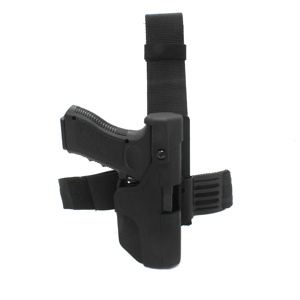 Glock Gun Holster Tactical Level 3 Auto Loading Duty Holster with Leg Shroud Assembly for Glock