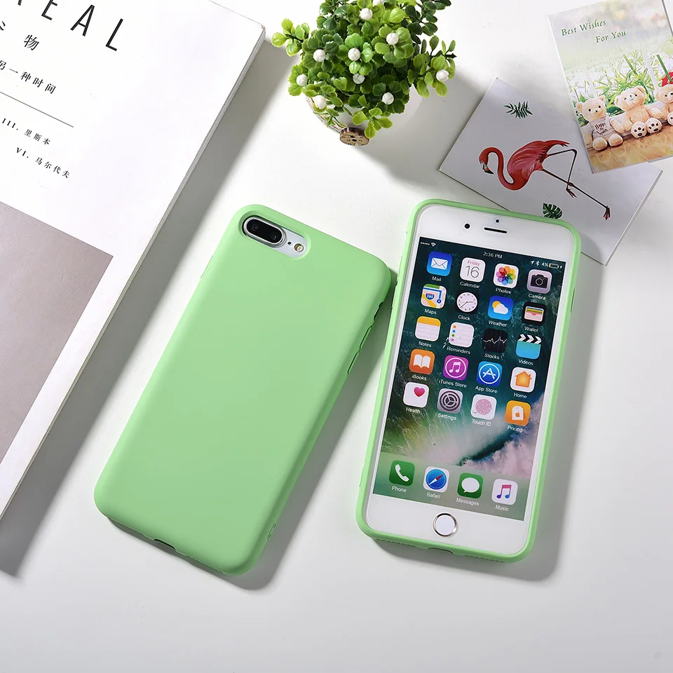 Роскошные Силиконовые чехлы карамельных цветов для телефонов iPhone X XS Max XR 8 7 6 6s Plus