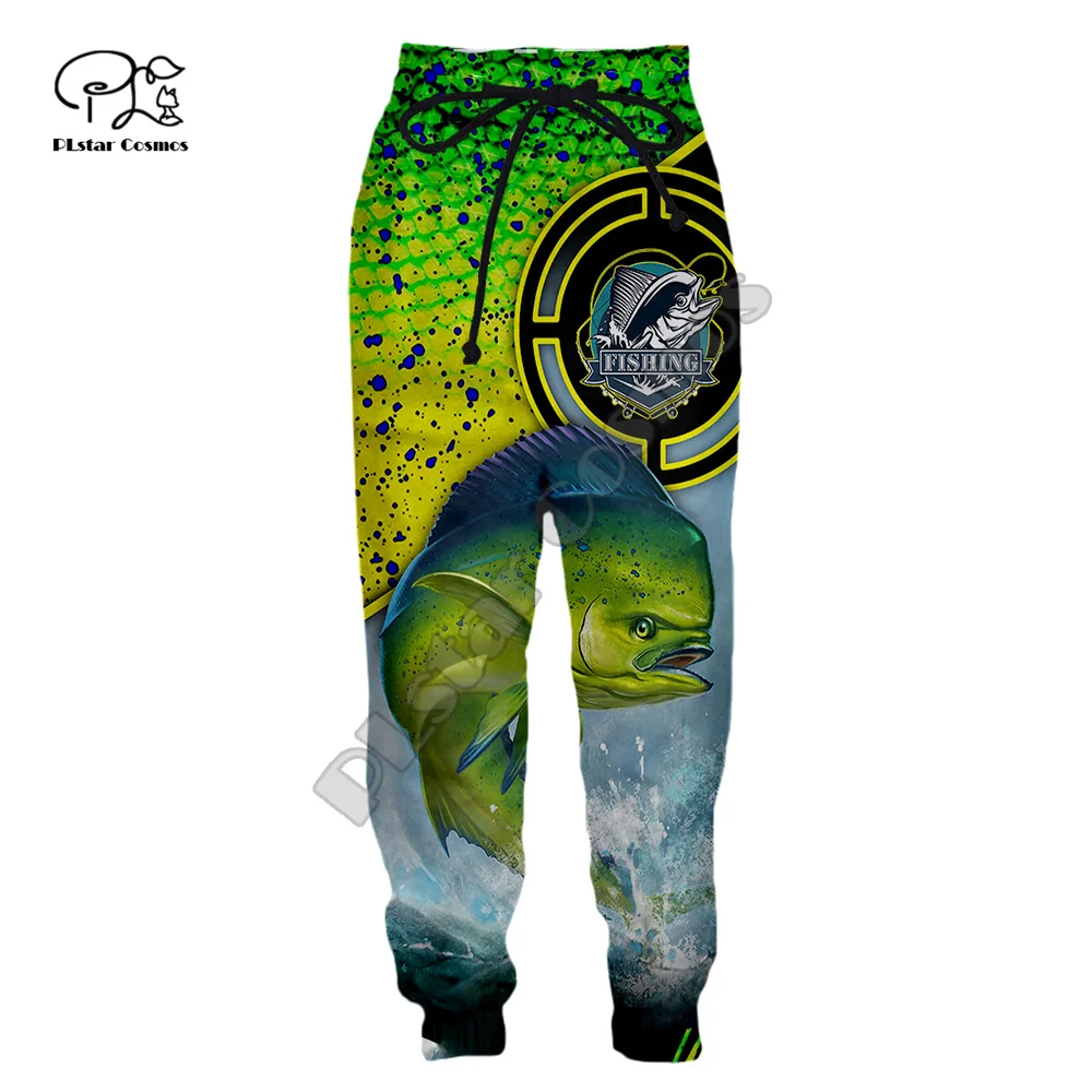 PLstar Cosmos Fishing Marlin Mahi Bass Tuna Fisher Camo Streetwear Sweatpants 3DPrint Men/Women Joggers Pants Funny Trousers A5