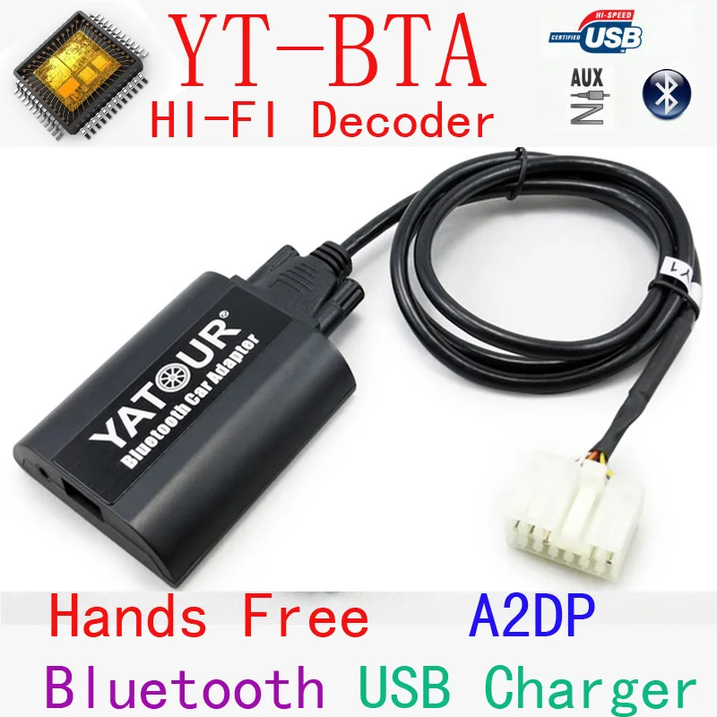 Автомобильные наборы Yatour BTA гарнитура Bluetooth для звонков в автомобиль A2DP Toyota Big 5 + 7