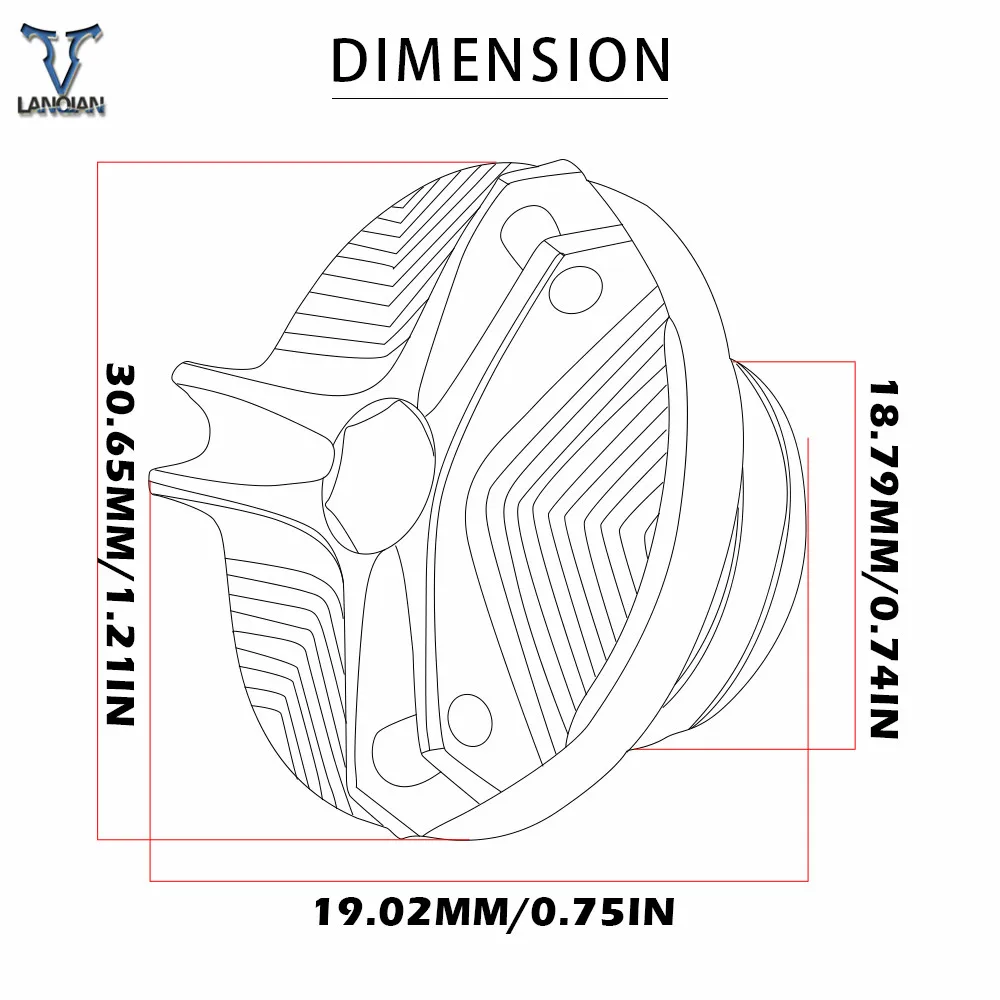 For SUZUKI BANDIT 600 1995 1996 1997-2004 Motorcycle Accessories Aluminum Motorbike Engine Oil Cup Plug Sump Cap Cover Engine