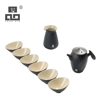 

TANGPIN black crockery ceramic teapots teacups a tea sets chinese kung fu tea sets drinkware