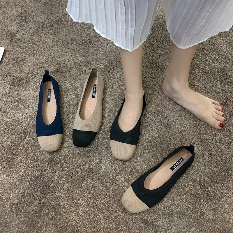 

Boat Shoe Shoes Woman 2019 Casual Female Sneakers Women Modis Shallow Mouth Soft Flats All-Match Elegant Mixed Colors Round Toe