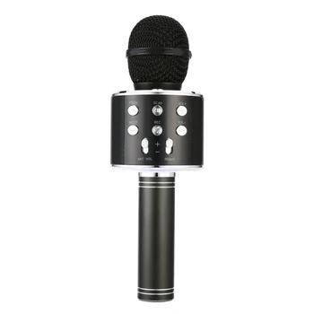 

Portable Wireless Microphone Bluetooth Karaoke Home Mic Stereo Speaker Player USB Studio KTV Music Online