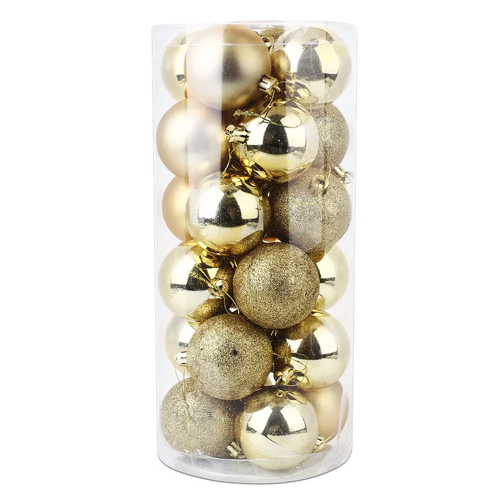 

6CM 24Pcs/Box Christmas Decorative Ball Home Market Xmas Tree 6 Colors
