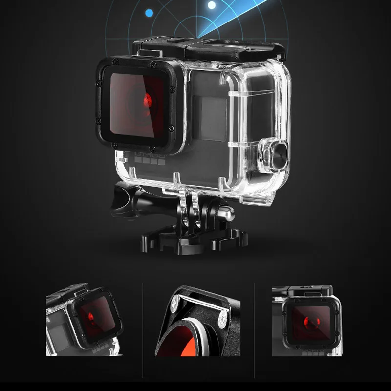 Фильтр для объектива UV CPL Start ND4 ND8 ND16 ND32 нейтральная плотность Gopro Hero 5 6 7 Черная