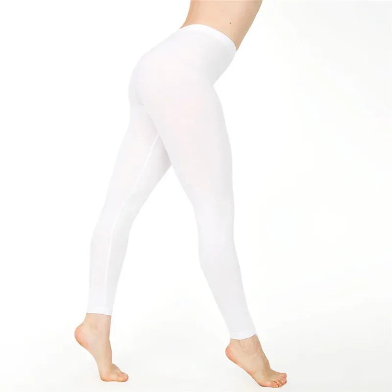 amazon leggings Women Cotton Leggings White Black Grey Solid Color Skinny Stretchy Pants Casual Sport Fitness Leggings gymshark leggings