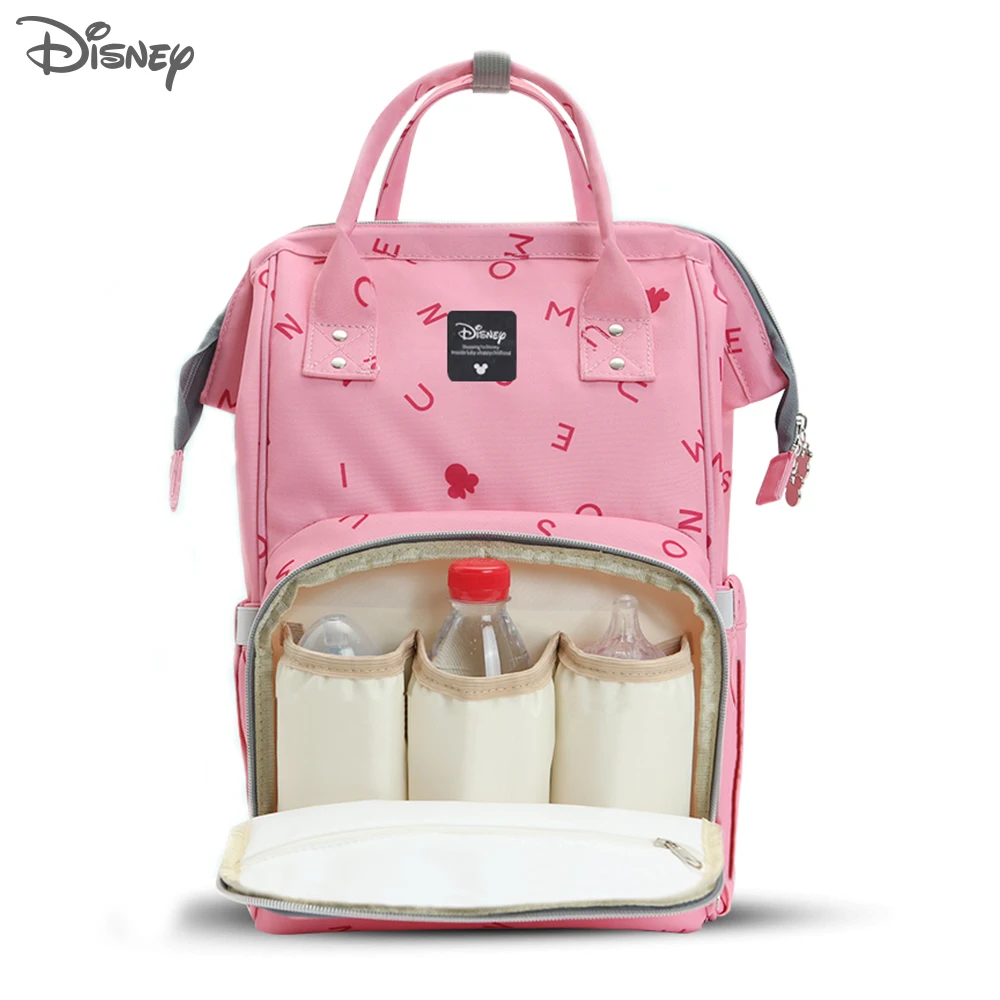 Disney рюкзак для мам, подгузник для мам, большая вместительность, сумка для детских подгузников, дорожная сумка для коляски, рюкзак для кормления, сумки для ухода за ребенком