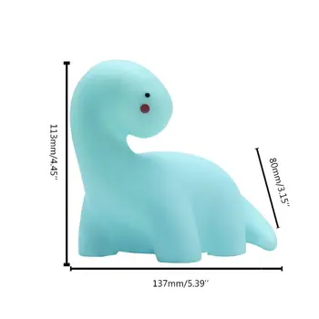 

Adorable Long Neck Dinosaur Night Light Eye Caring Bedside Lamp Nursery Kid Gift K4UA