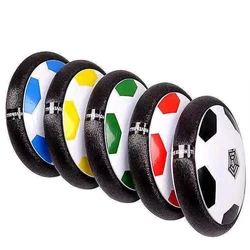 Balle de sport d'intérieur pour enfants, jouet amusant et sûr, Air Power, jeu de disques de Football, Suspension électrique, lumière brillante 