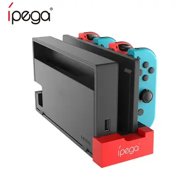 

Ipega PG-9186 Controller Charger Charging Dock Stand Station Holder for Nintendo Switch Joy-Con Game Console with Indicator