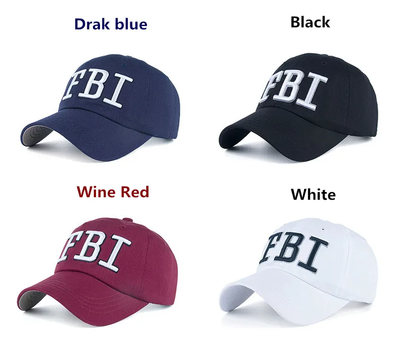 Горячая Мода Бейсболка FBI уличная шляпа 4 панели бейсболка Фирменная Кепка с плоским козырьком кость FBI Snapback для мужчин Высокое качество