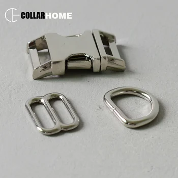 

20 sets metal quick release buckle 20mm webbing D rings adjustment belt clasp knapsack straps tri-glides slider strong hardware