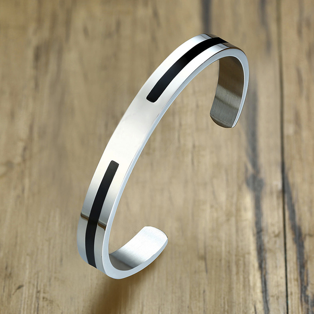 Cuff Bangle Men Om Ohm Aum Hindu Bangle Stainless Steel Bracelet For Mens Jewelry