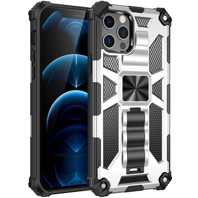 Case for iPhone 12 Pro Max 12 Mini 11 Pro Max XS Max XR 6S 7 8 Plus SE 2020 Armor Bracket Heavy Protection Phone Case Cover