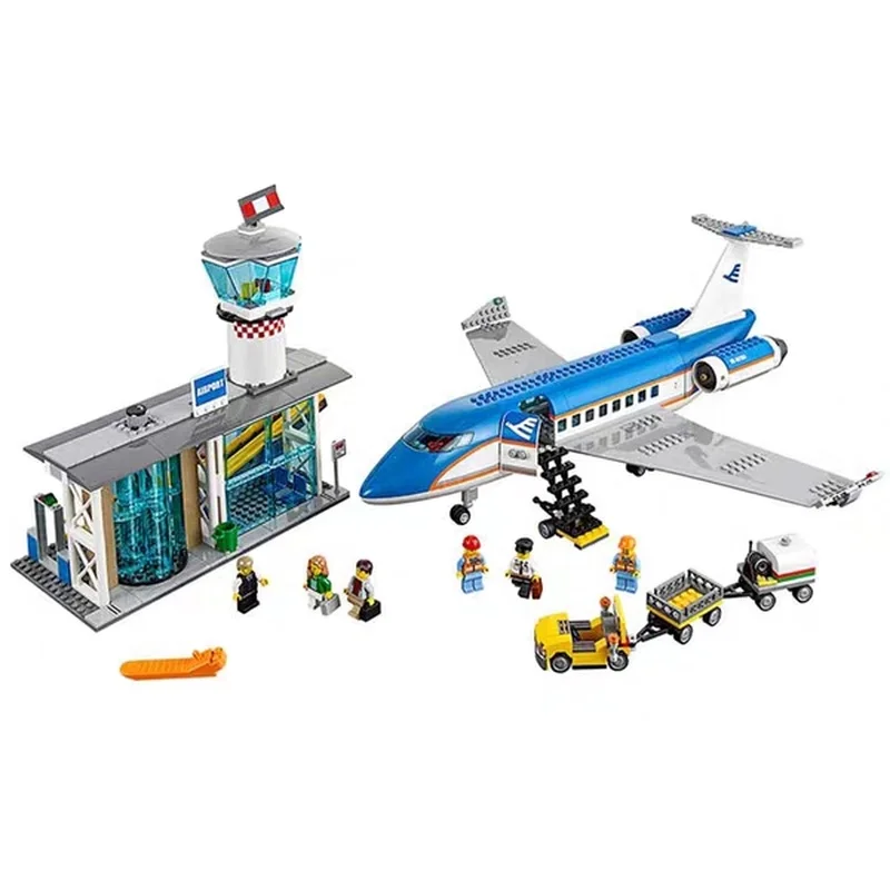 

2019 New City Series Airport Passenger Terminal Compatible 60104 Building Blocks Boy Girl Toys for Children Christmas Gift