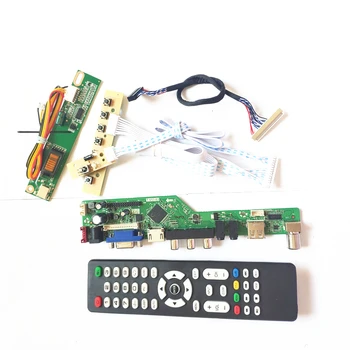 

For LTN141XB-L02/L03/L04 keyboard+Remote+Inverter HDMI VGA USB AV RF LCD monitor T.V56 drive card board LVDS 1CCFL 30Pin DIY kit