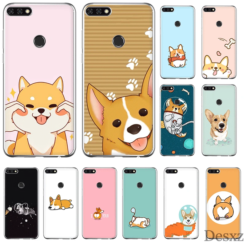Чехол для телефона Huawei Honor 6a 6C 7A 8 8X8 9 9X10 вид 20 Lite рro плей хард крышка мультфильм