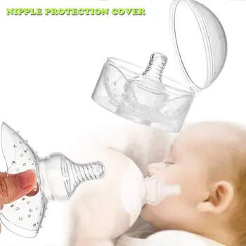 

1pcs Nipple Shield Full Silicone Pacifier Breastshield Breast Protector For Moms Breastfeeding Protection Care Supplies In Stock