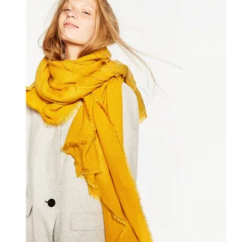 

2019 New Winter Scarf Woman Warm Scarf Solid Color Winter Women Shawl Fashion Knitted Triangle Scarves winter collection