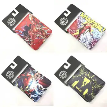 

DC Comics Suoer Hero Shazam Short PU Wallet Zipper Coin Purse Unisex Wallets ID/Credit Card Holder