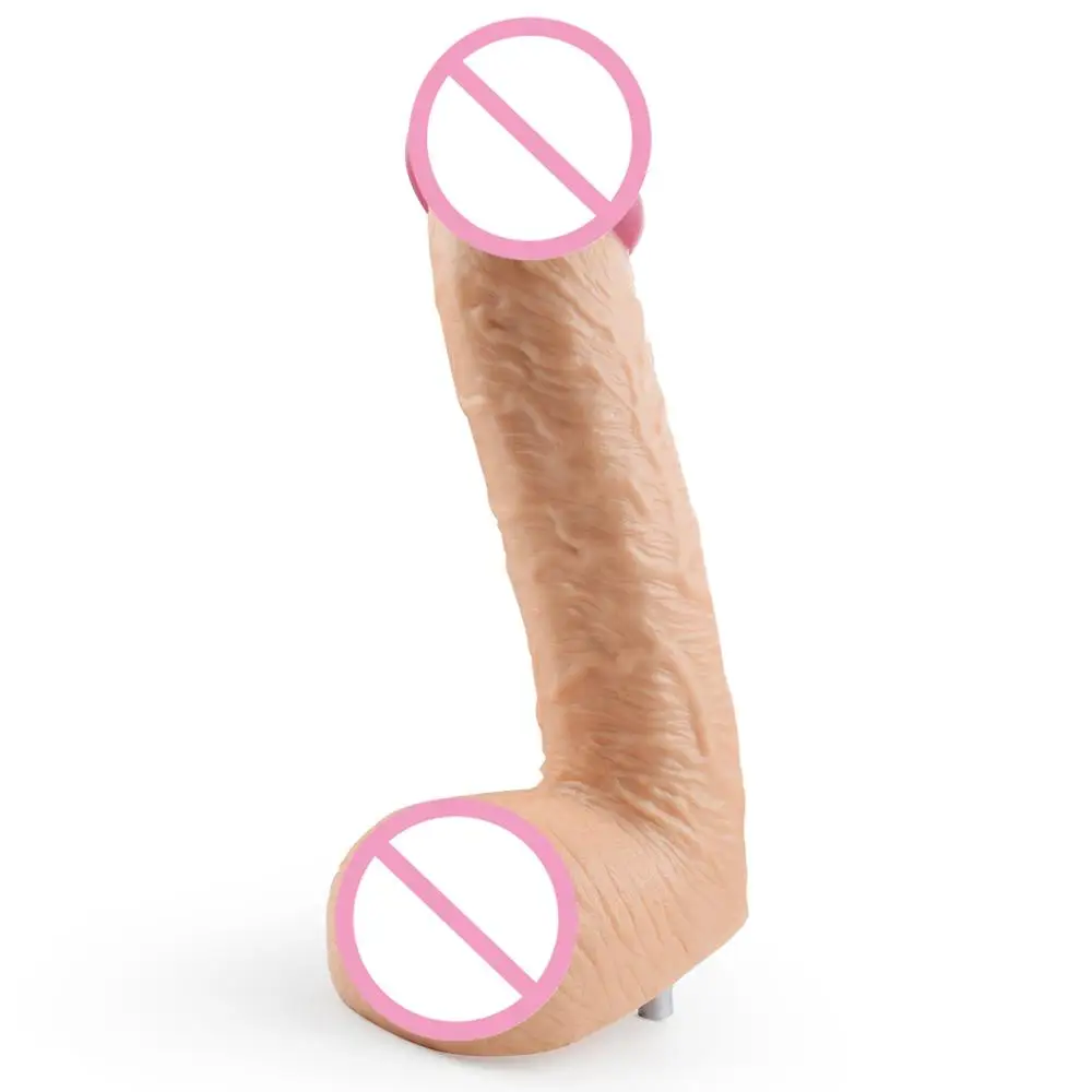 Sex Machine Huge Dildo Accessories ANNGEOK Soft Feel Men's Peins for Metal Machine Gun Women Vagina Adult Toys AN-R4