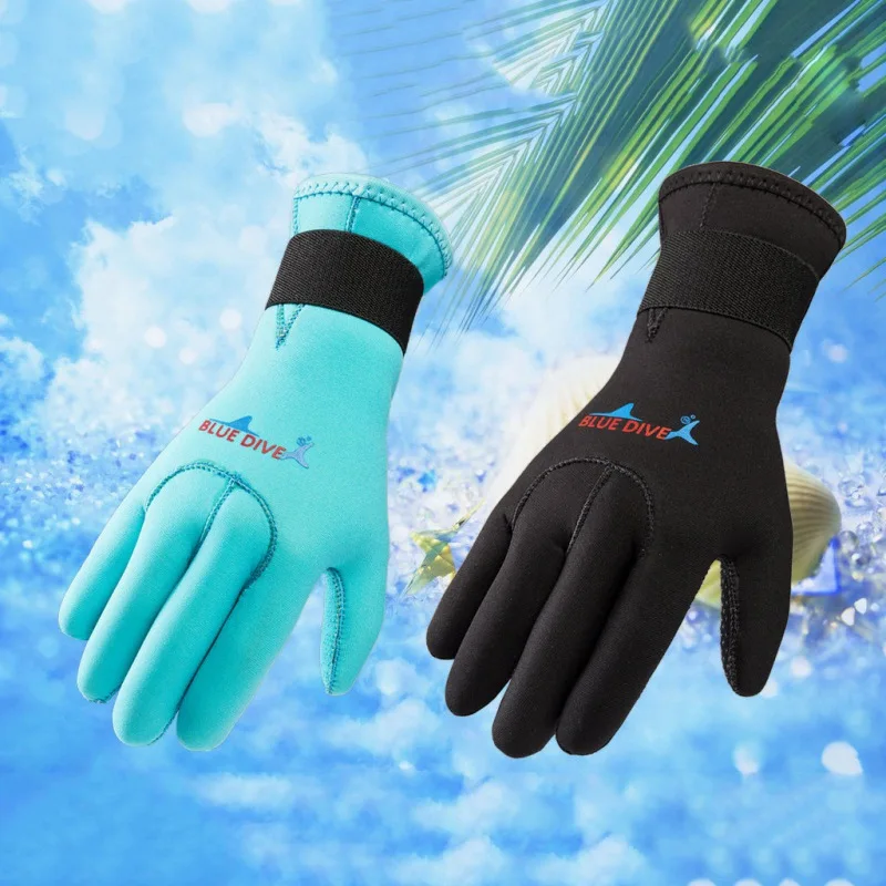 Неопреновые перчатки для женщин и мужчин, Нескользящие, для рыбалки, для подводной охоты, для дайвинга, для плавания, противоскользящие, сохраняющие тепло