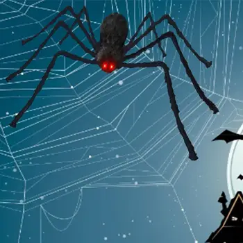 

Halloween Spider Light up Giant Spider Plush Toy for Bar Party Decoration