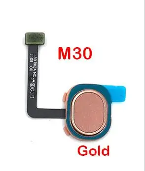 M30 Gold Главная Кнопка отпечатков пальцев Сенсорный ID сенсор гибкий кабель лента для samsung M20 M205F M30 M305F запасные части - Цвет: M30 Gold