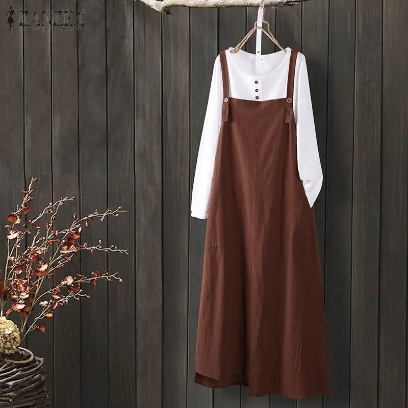 Vintage Overall Dress Women's Summer 