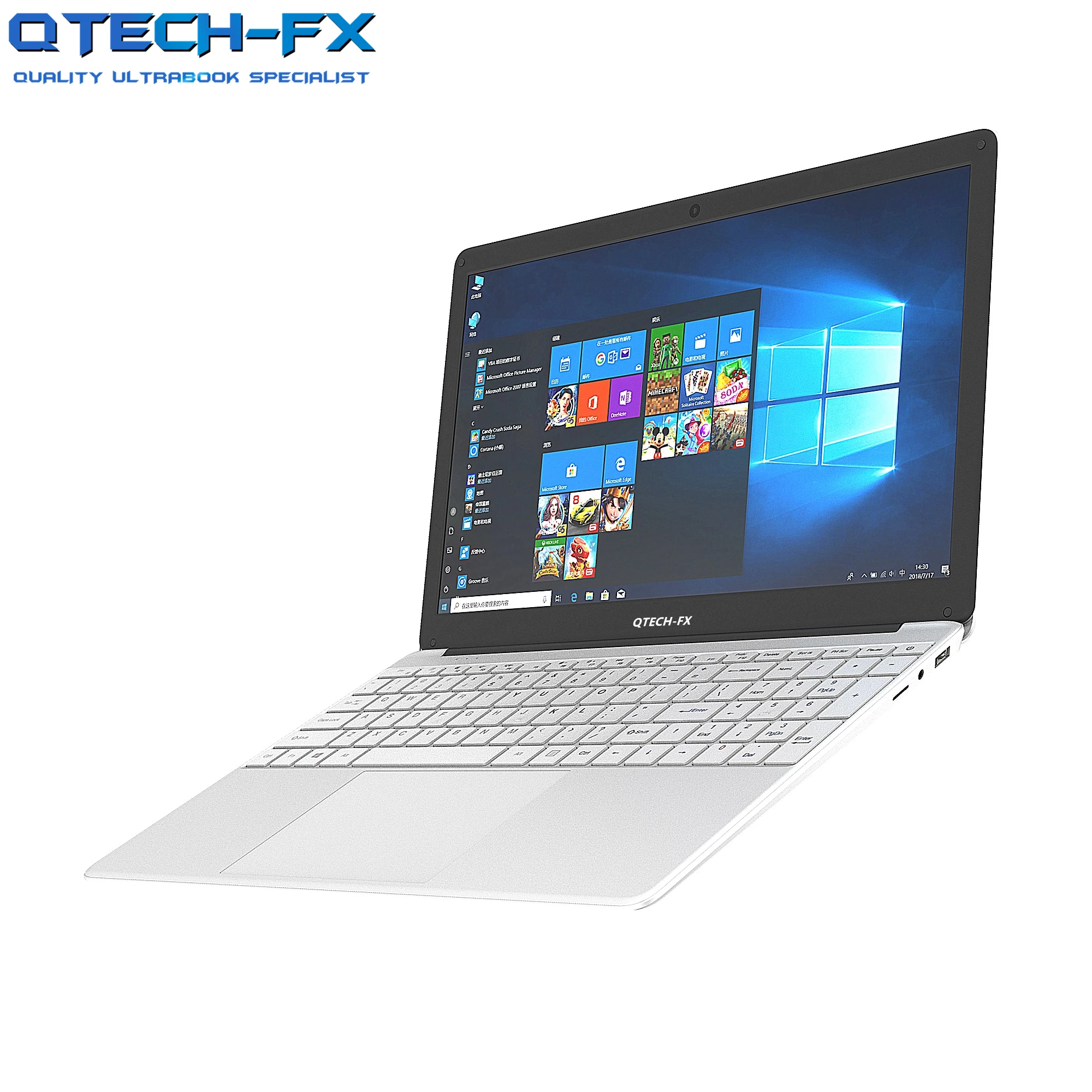 15,6 Ultrabook rápido CPU Intel 4 núcleos 8GB /12GB de RAM 128G SSD + 500G HDD estudiante retroiluminada árabe AZERTY teclado ruso/español