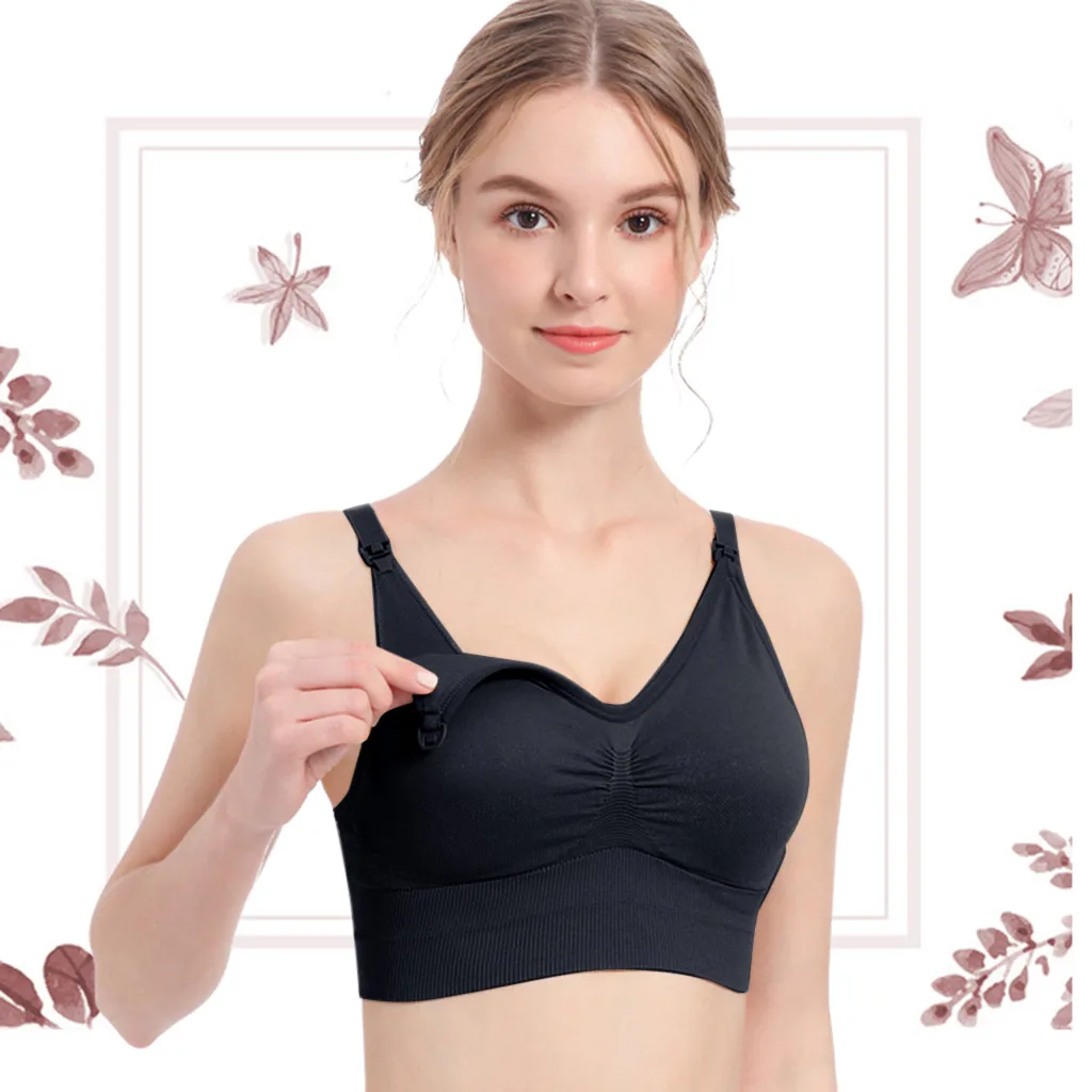 

2020 Pregnancy Maternity Clothing Bras Pregnant Women Fitness Bra Mom Underwear Breastfeeding Nursing Feeding Bra Clothes