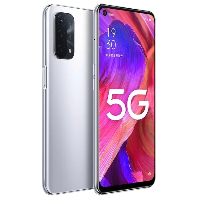 Oryginalny telefon komórkowy OPPO A93 5G 6.5 Cal 90Hz ekran 8GB + 128GB Snapdragon 480 Octa Core Android 11 5000mAh bateria Smartphone 4