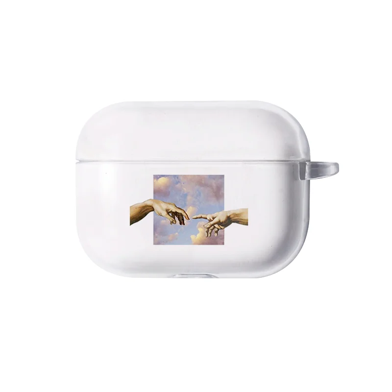 I250006 Силиконовый чехол для Airpods, черный художественный Прозрачный чехол для Clear AirPods Pro, чехол, силиконовый защитный чехол, беспроводной чехол для наушников - Цвет: I250006