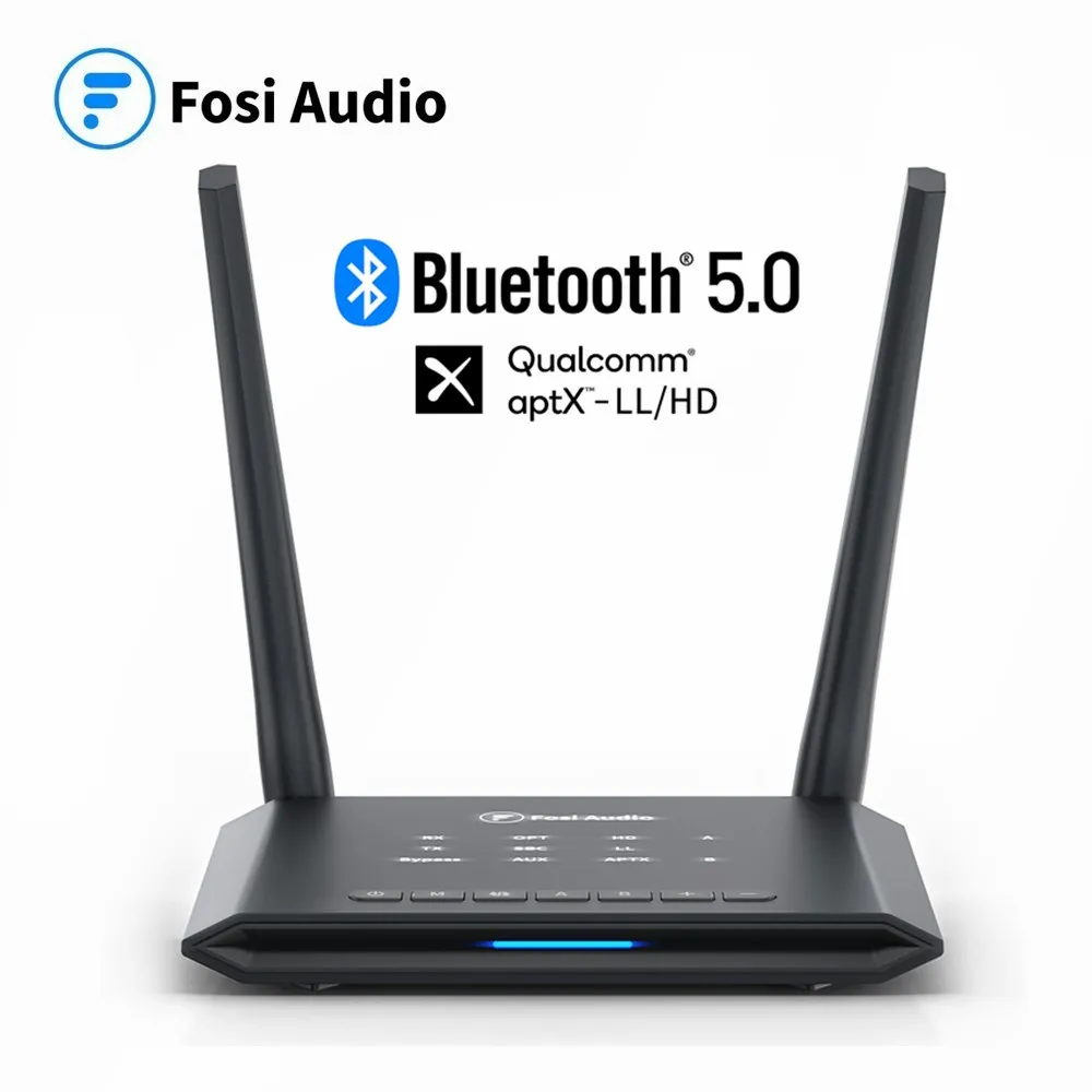

Fosi Audio Wireless 3 in1 Bluetooth Receiver Adapter Surpport APTX HD BT Audio Transmitter BT05 For Amplifier Preamplifier